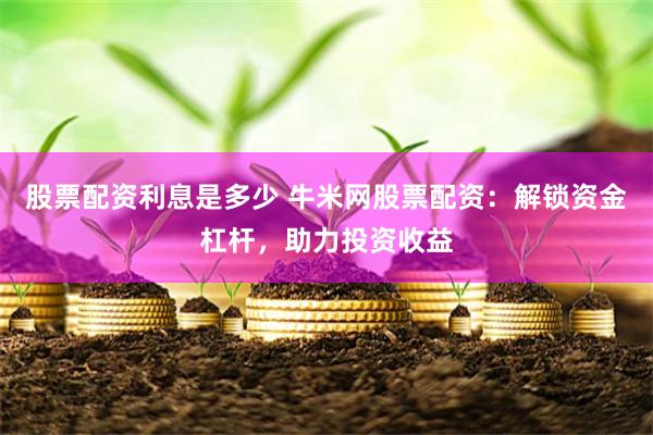 股票配资利息是多少 牛米网股票配资：解锁资金杠杆，助力投资收